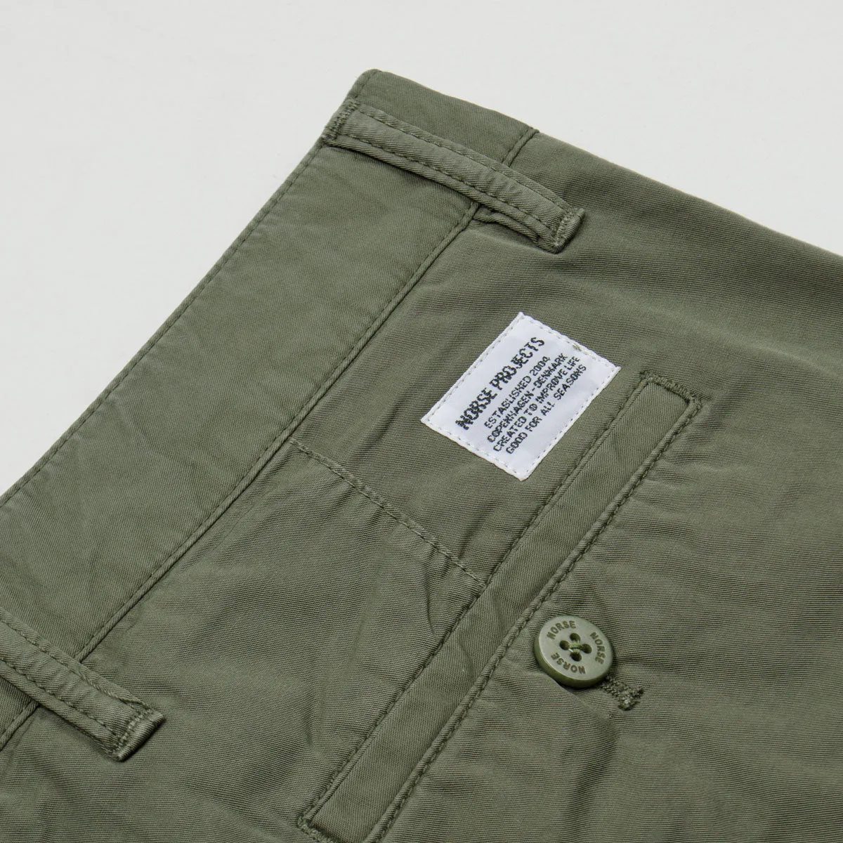 Norse Projects - Aros Light Twill Chinos - Dried Olive