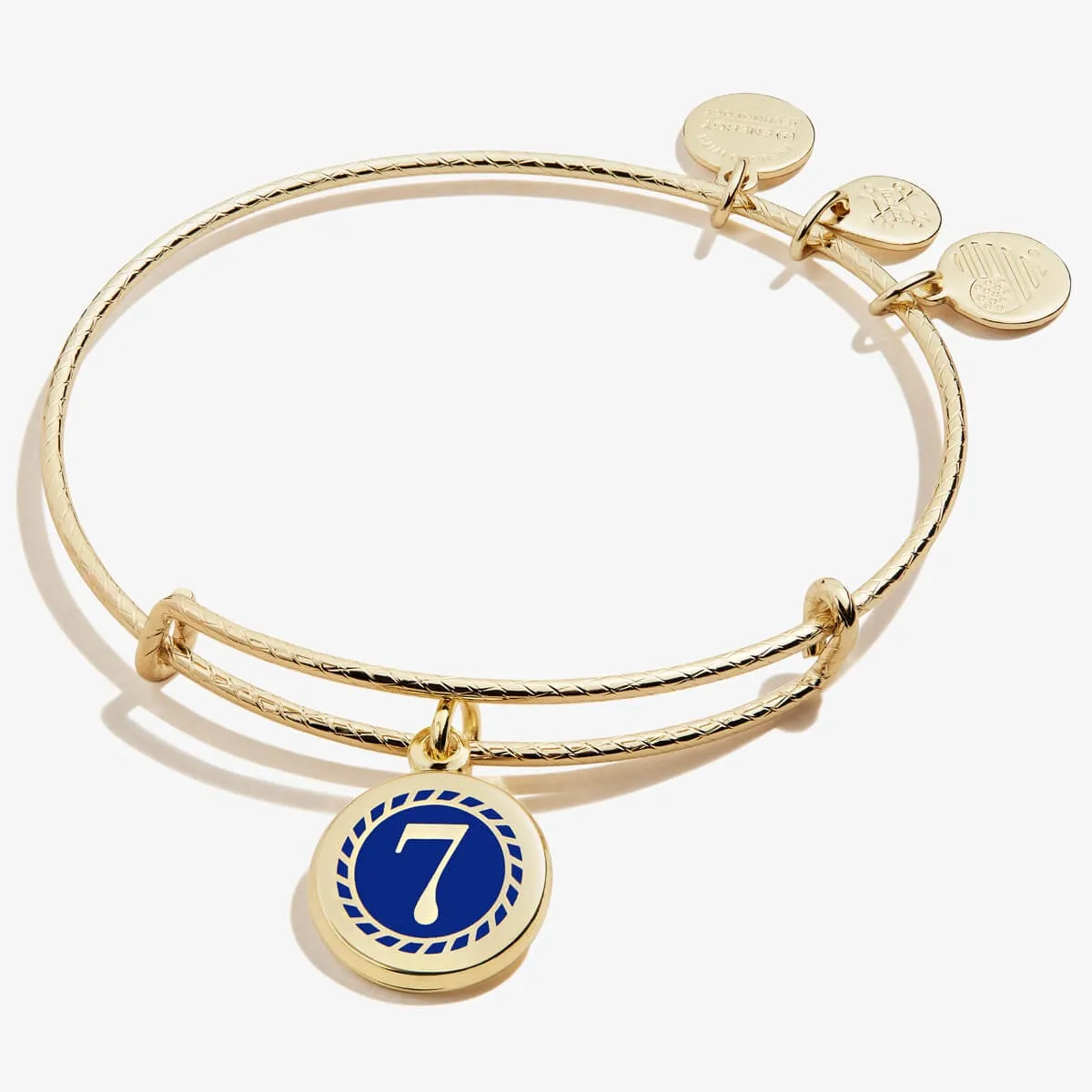 Number 7 Charm Bangle