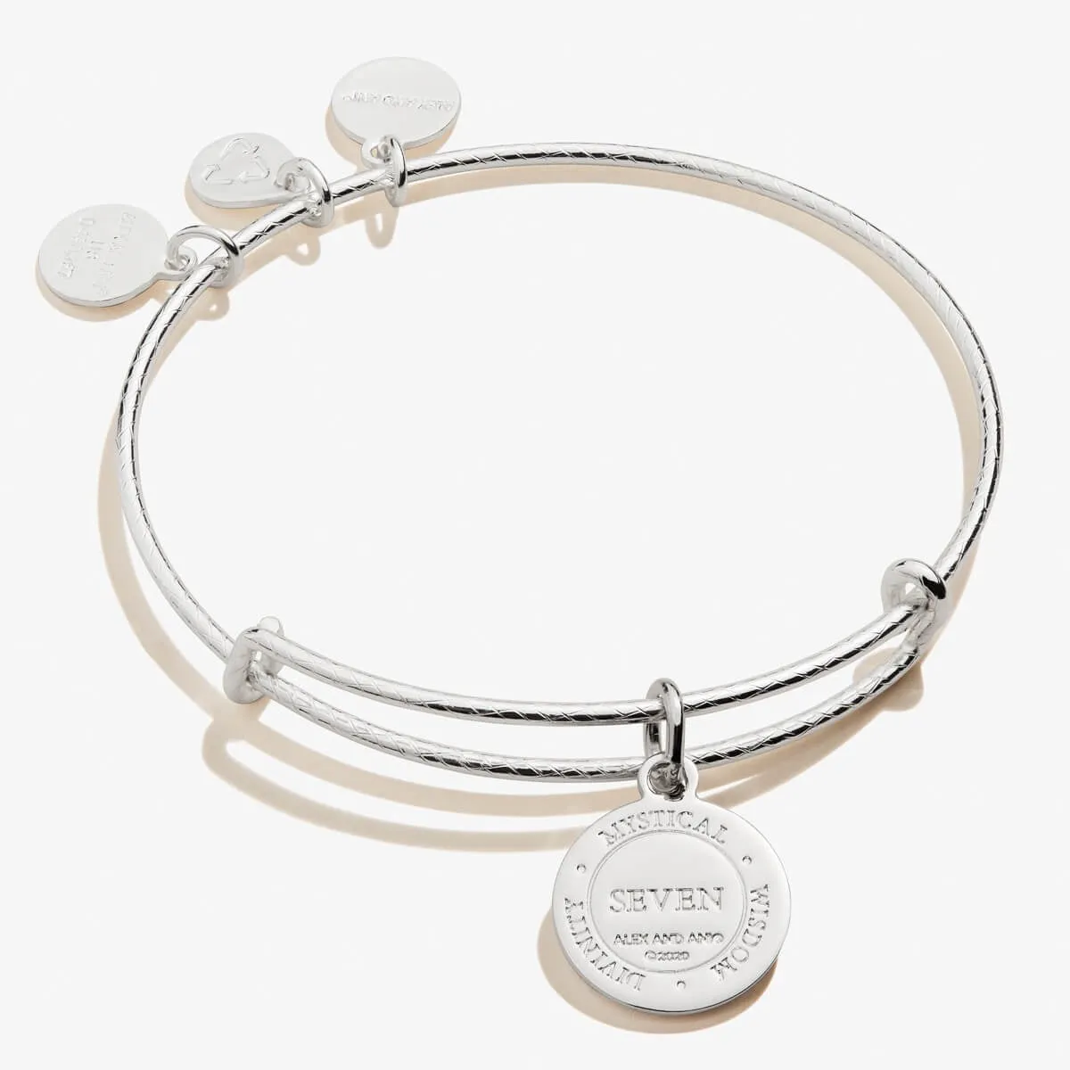 Number 7 Charm Bangle