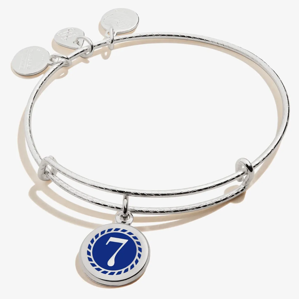 Number 7 Charm Bangle