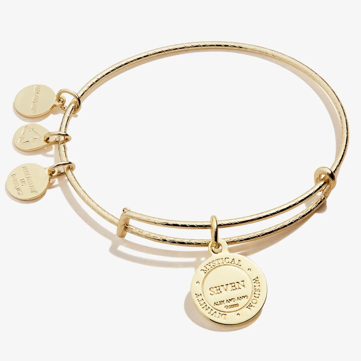 Number 7 Charm Bangle