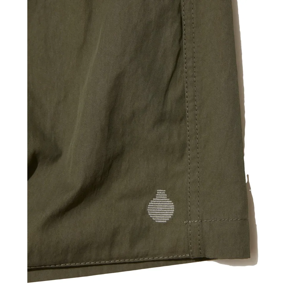 OPEN DIALOGUE DOUBLE PLEATS CARGO SHORTS-OLIVE