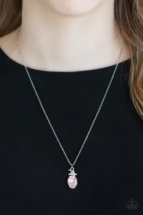 Paparazzi Necklace ~ Diamonds For Days - Pink