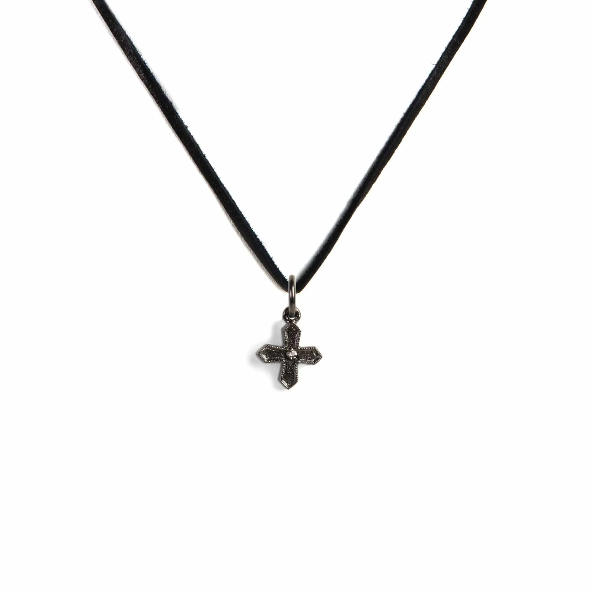 Peace Cross Charm Necklace