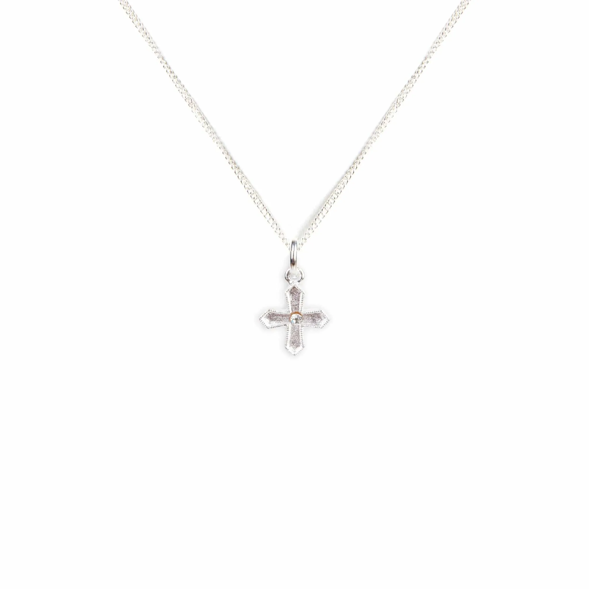 Peace Cross Charm Necklace