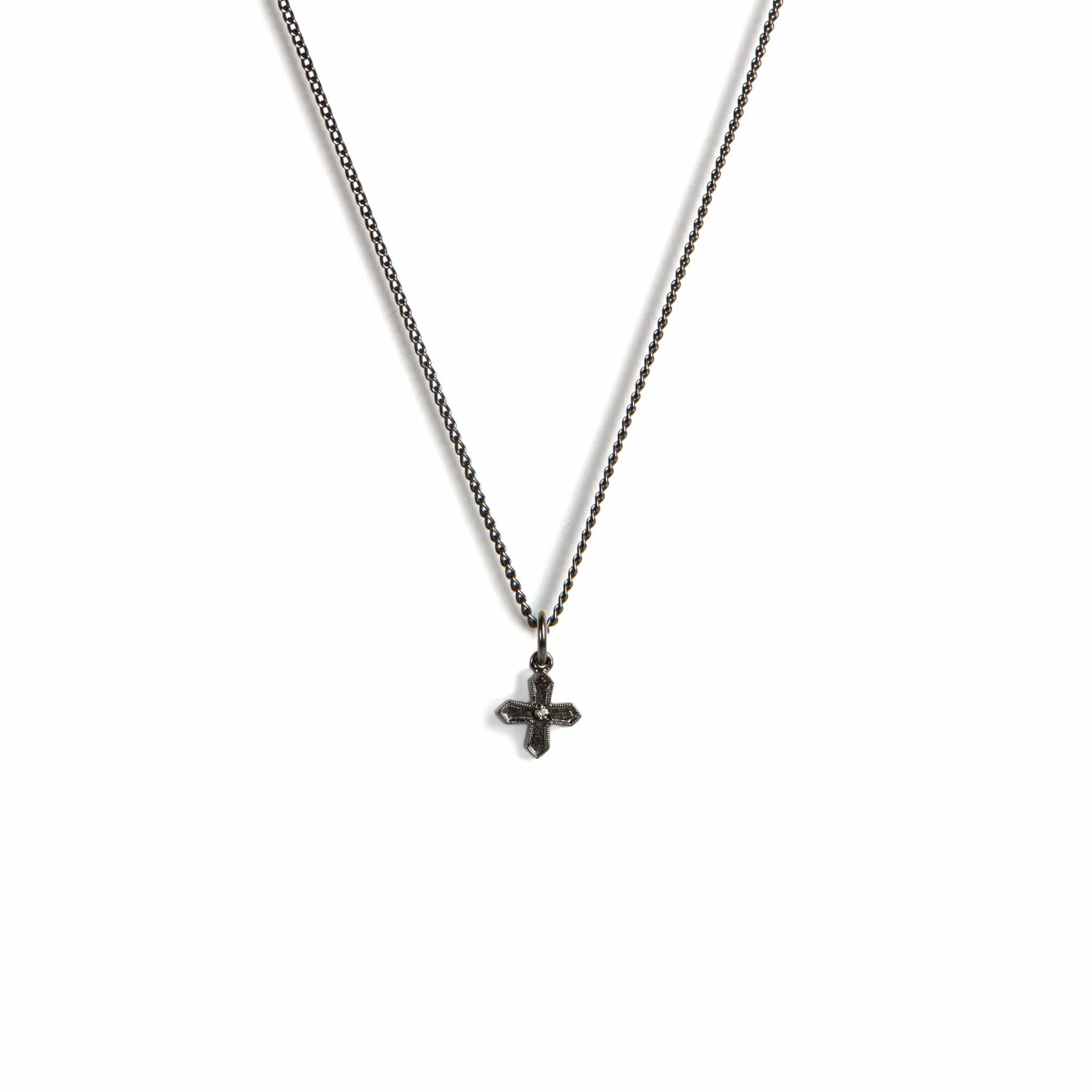 Peace Cross Charm Necklace