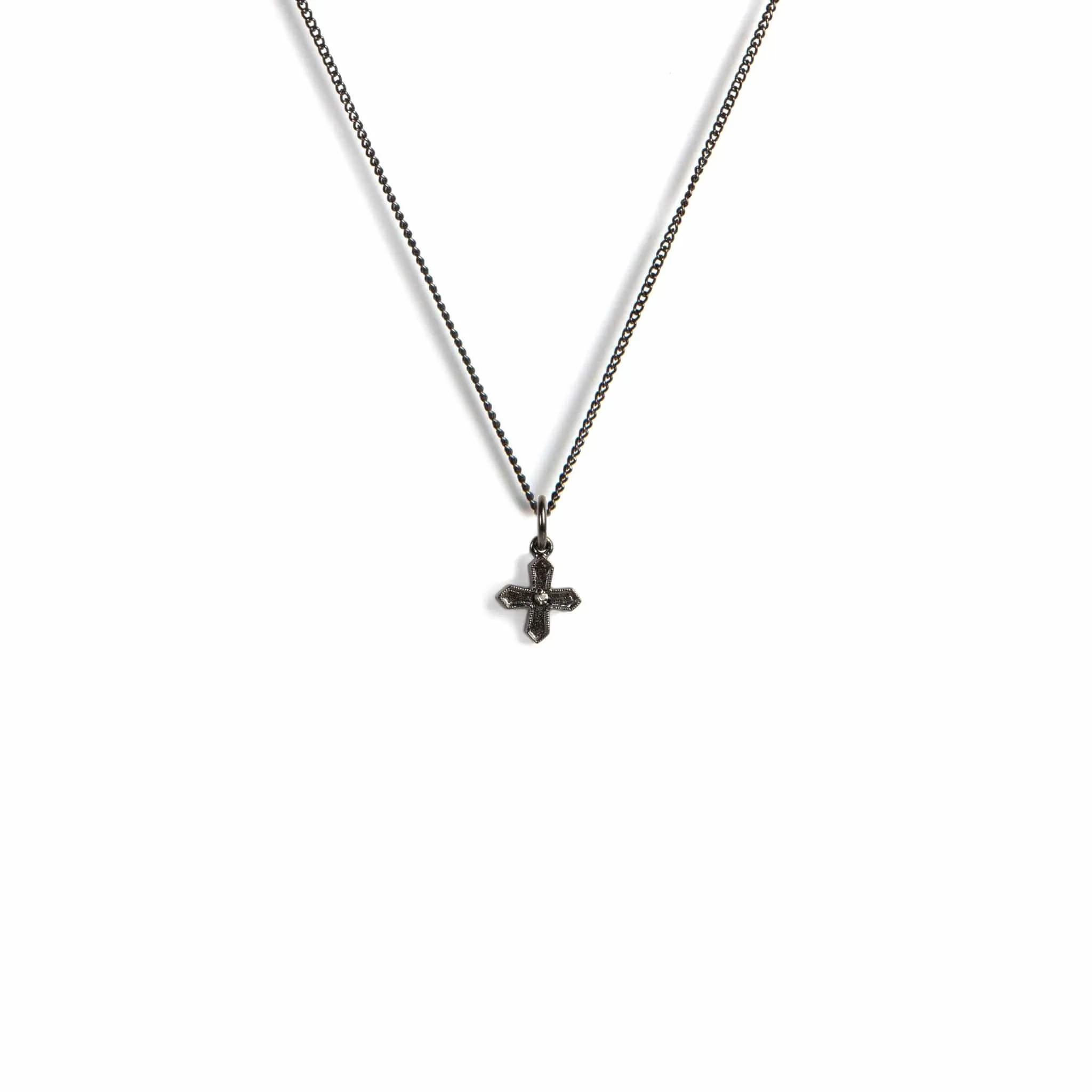 Peace Cross Charm Necklace