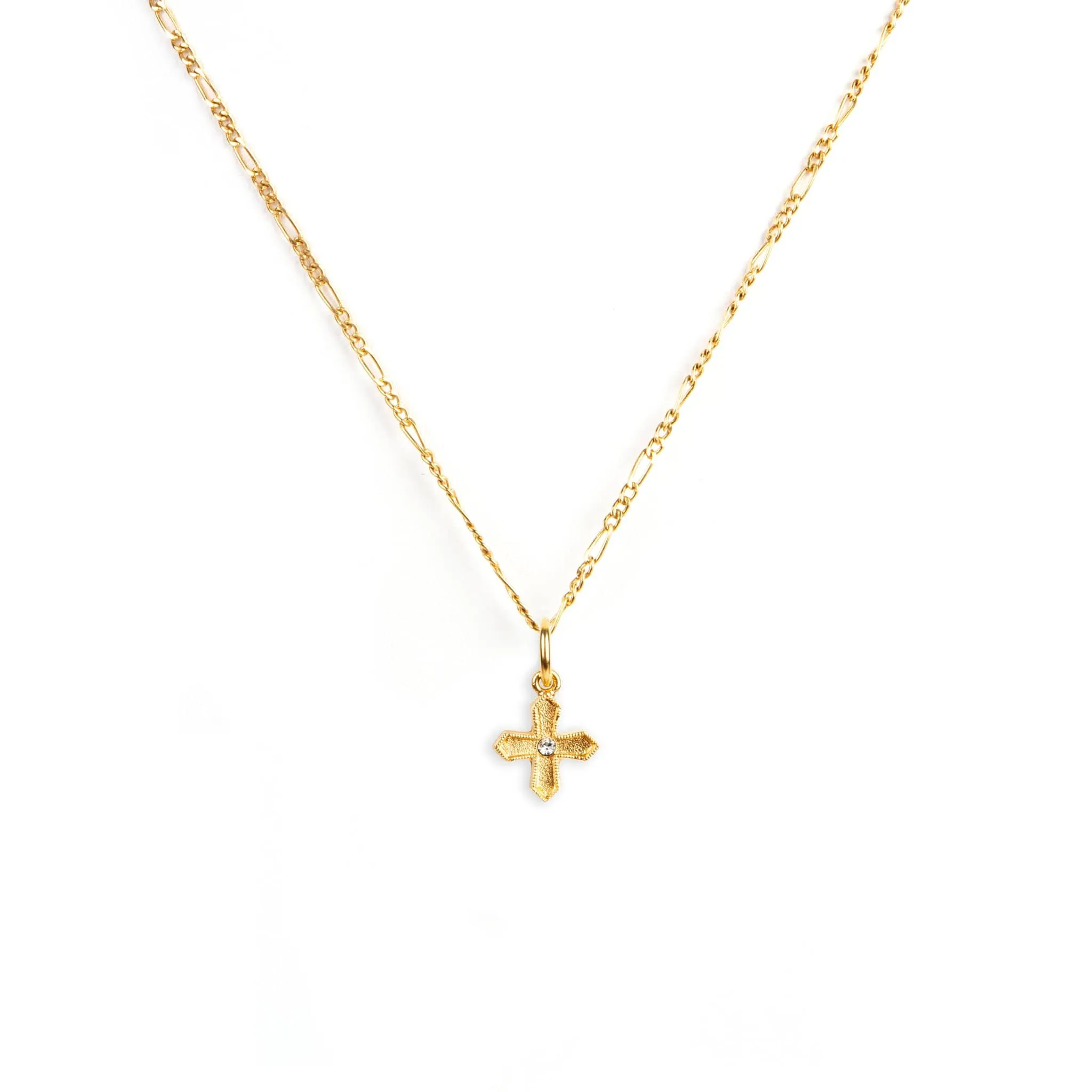 Peace Cross Charm Necklace