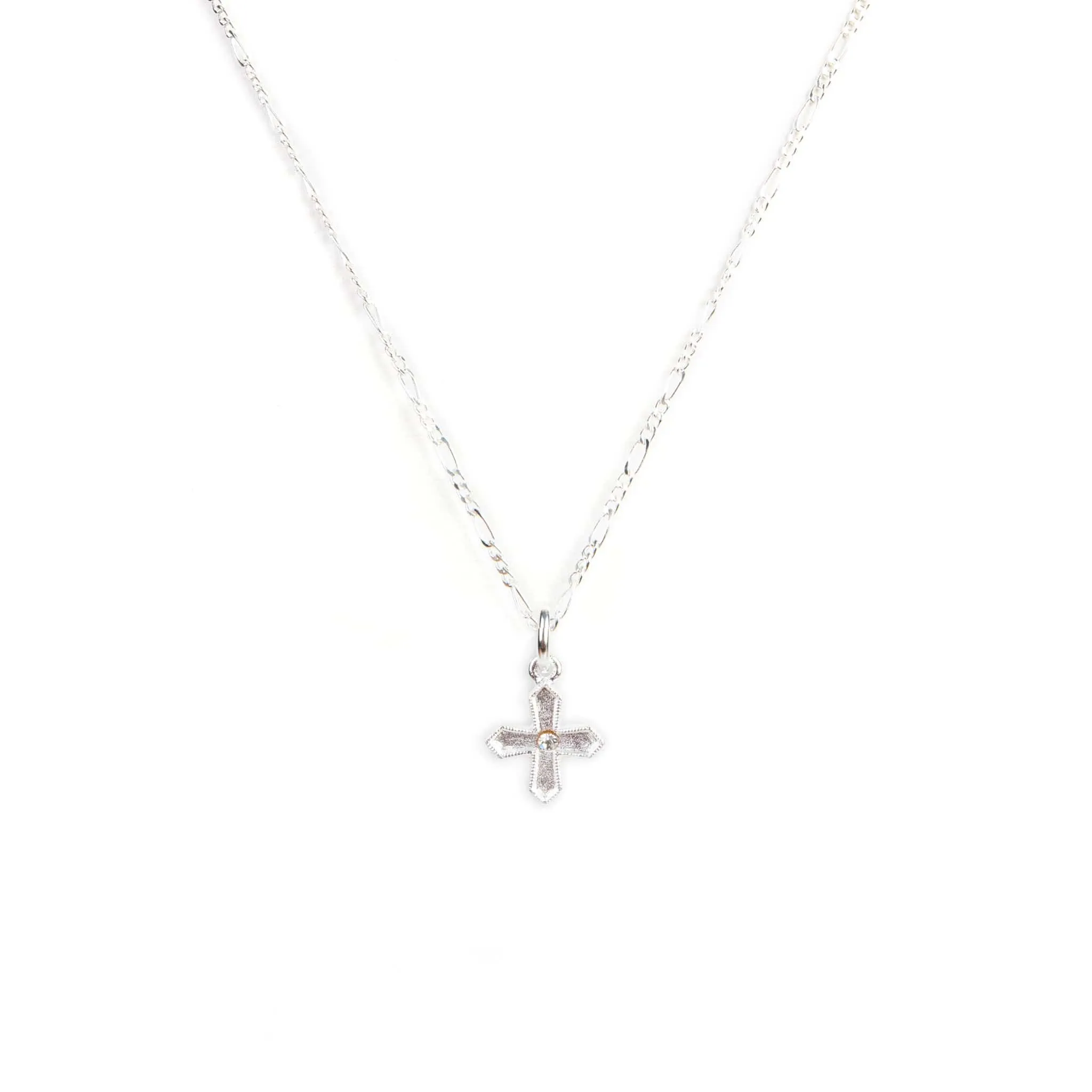 Peace Cross Charm Necklace