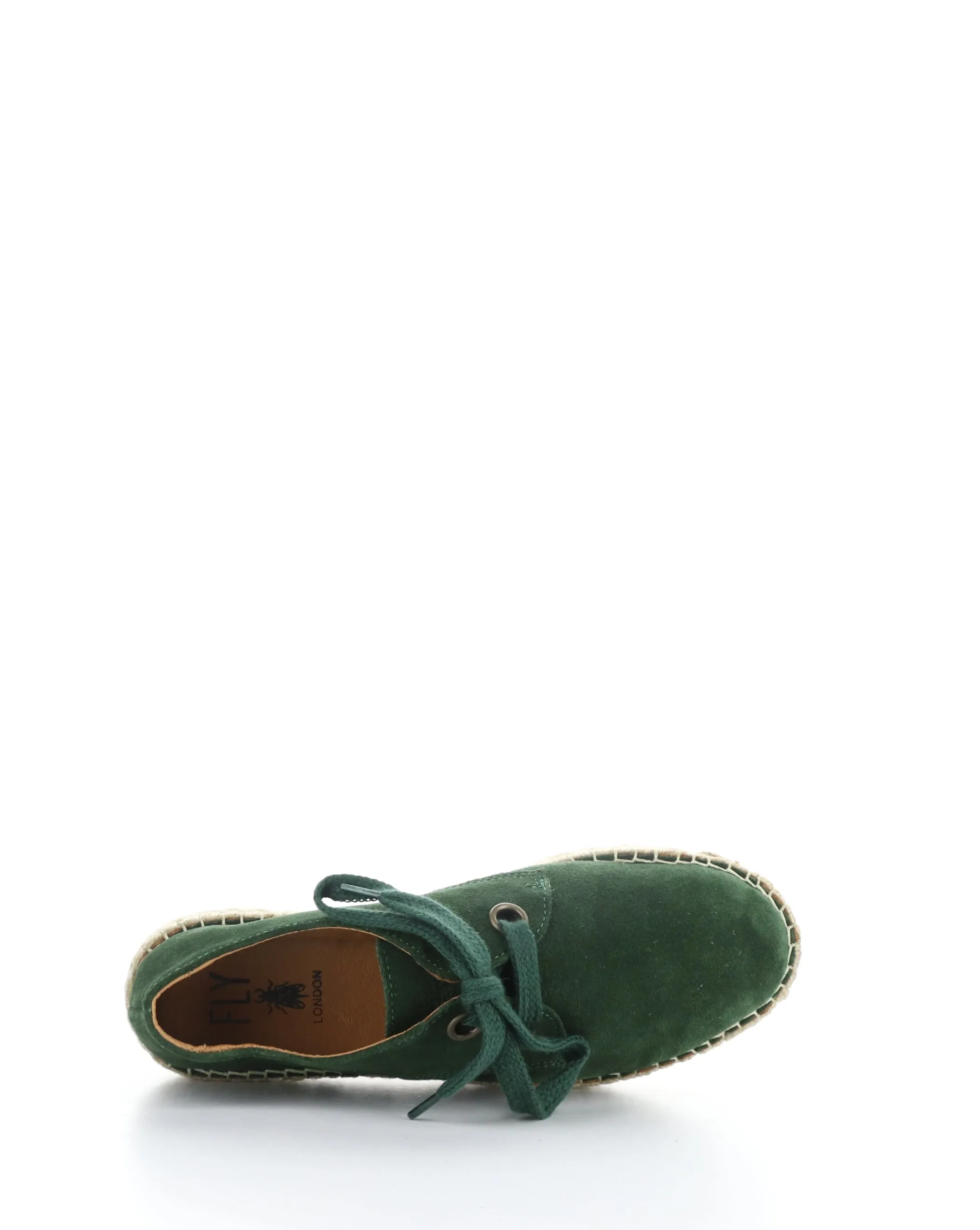 PETH525FLY 001 DARK GREEN Lace-up Shoes