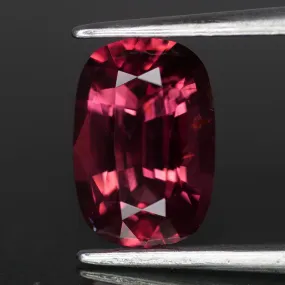 Pink Spinel | natural, rosewood red color, cushion cut *9.5x6.5 mm, 2.3ct