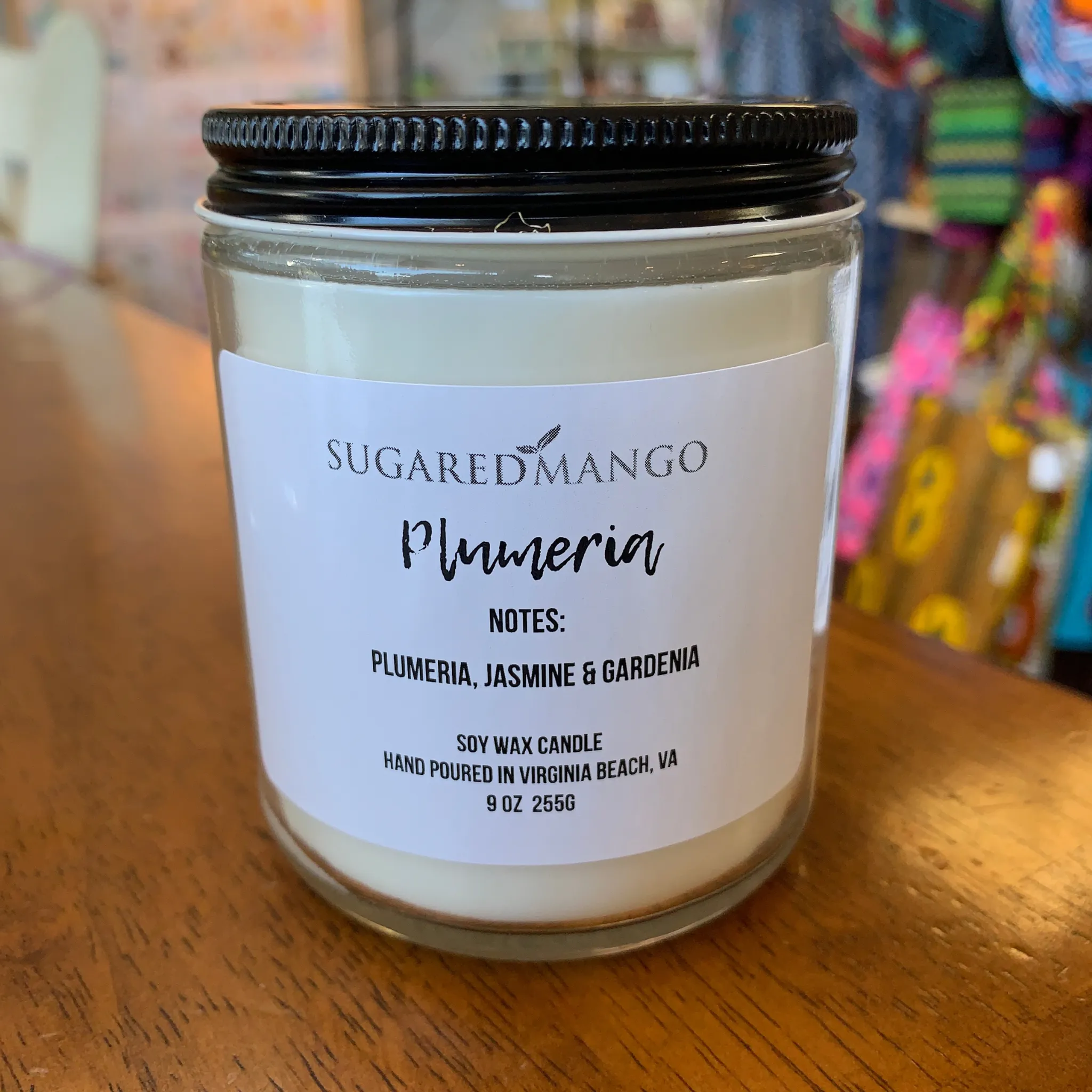 Plumeria Scented Soy Candle