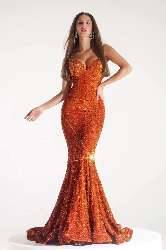 Portia & Scarlett PS21208 Gown - Burnt Orange