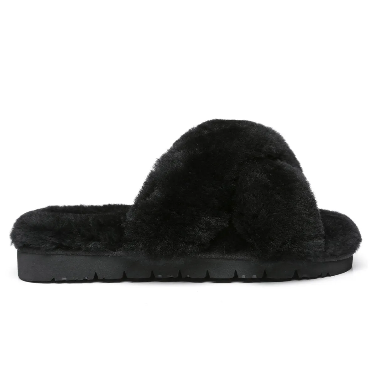 Premium Cross Fluff Ultra Comfort Sole UGG Slippers