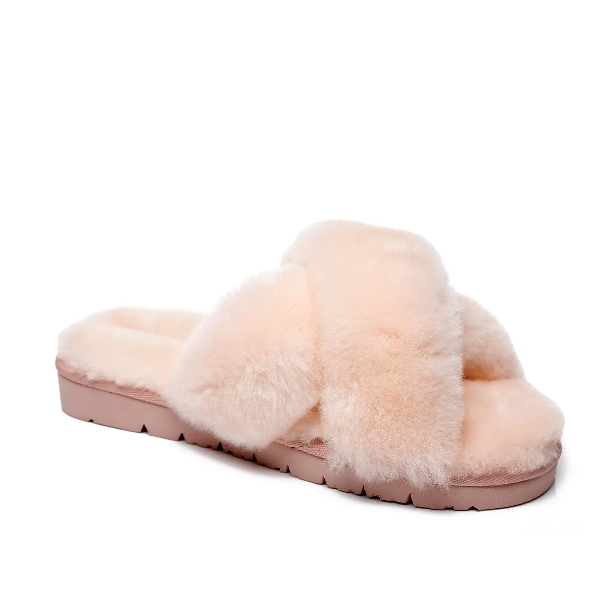 Premium Cross Fluff Ultra Comfort Sole UGG Slippers