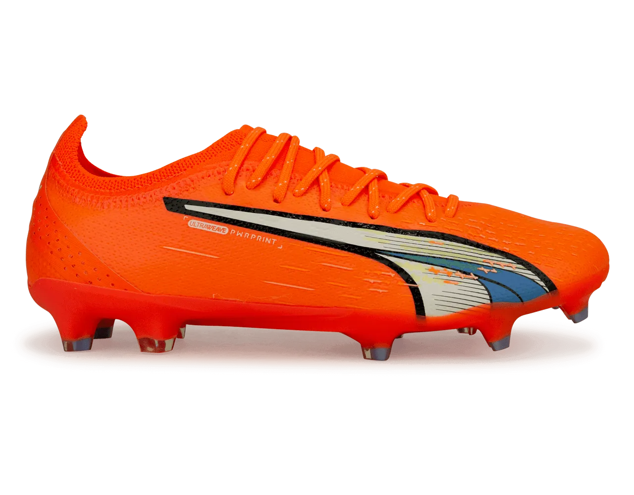 PUMA Men's Ultra Ultimate FG/AG Orange/Blue Glimmer