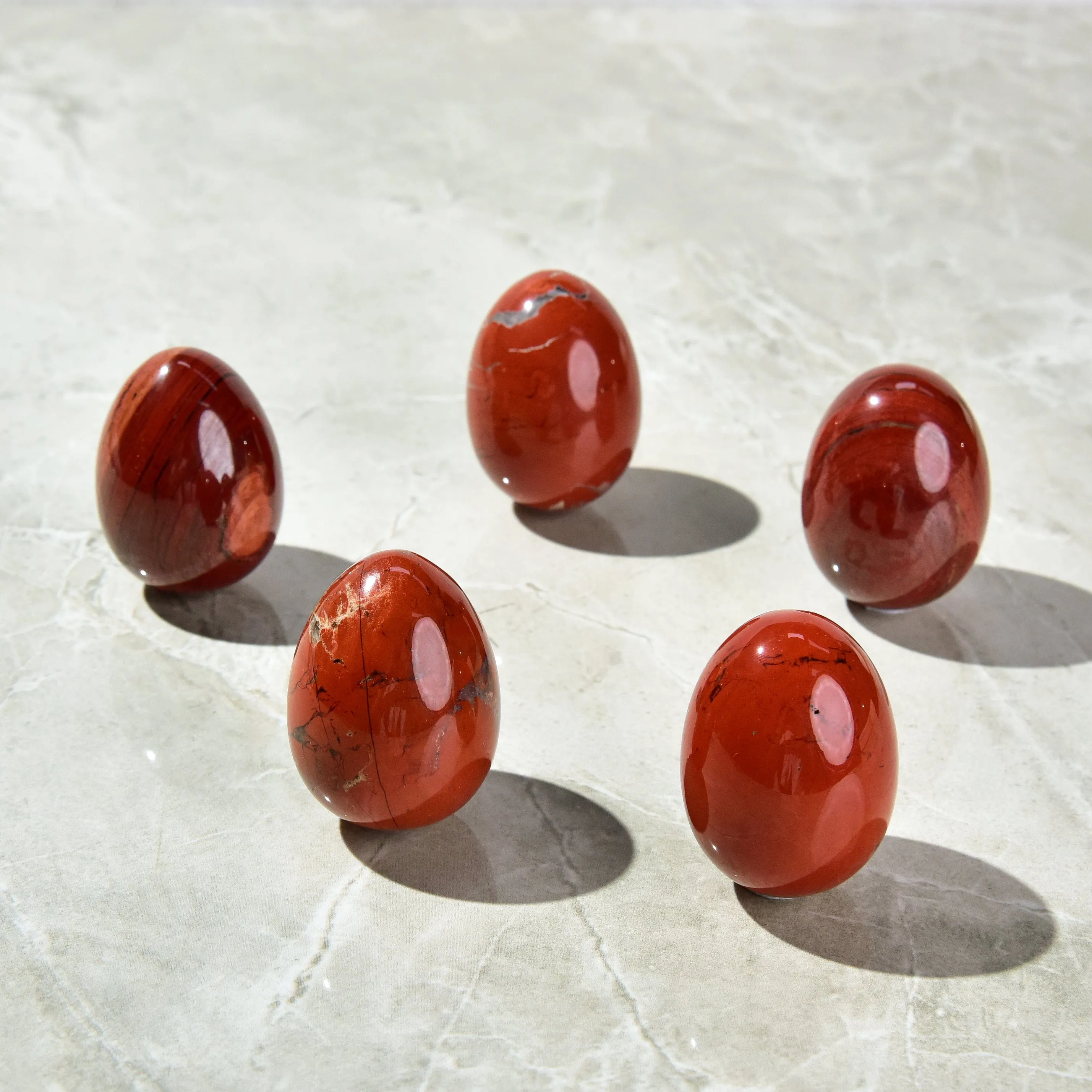 Red Jasper Egg Carving