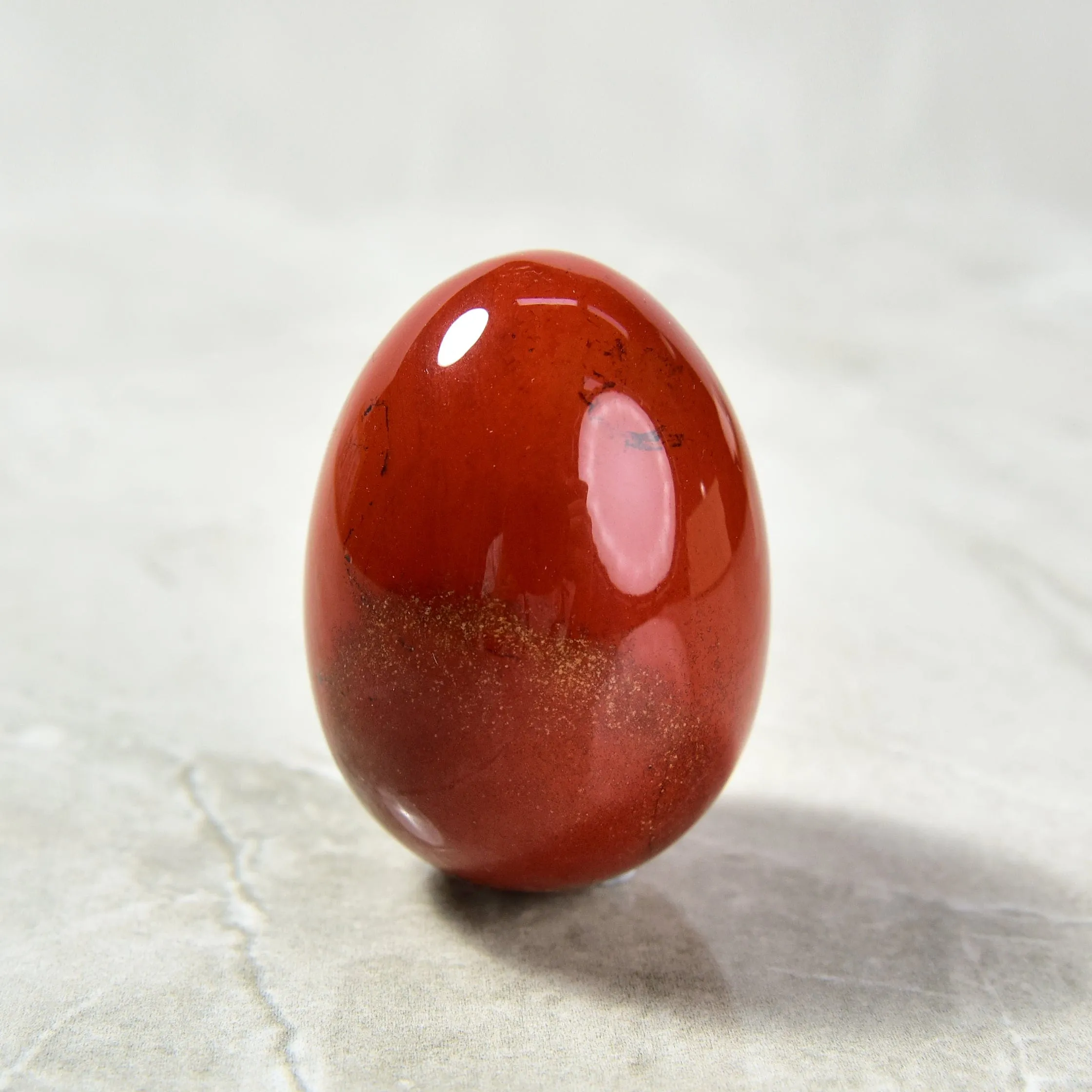 Red Jasper Egg Carving