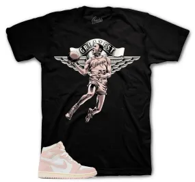 Retro 1 Washed Pink Shirt - Greatest - Black