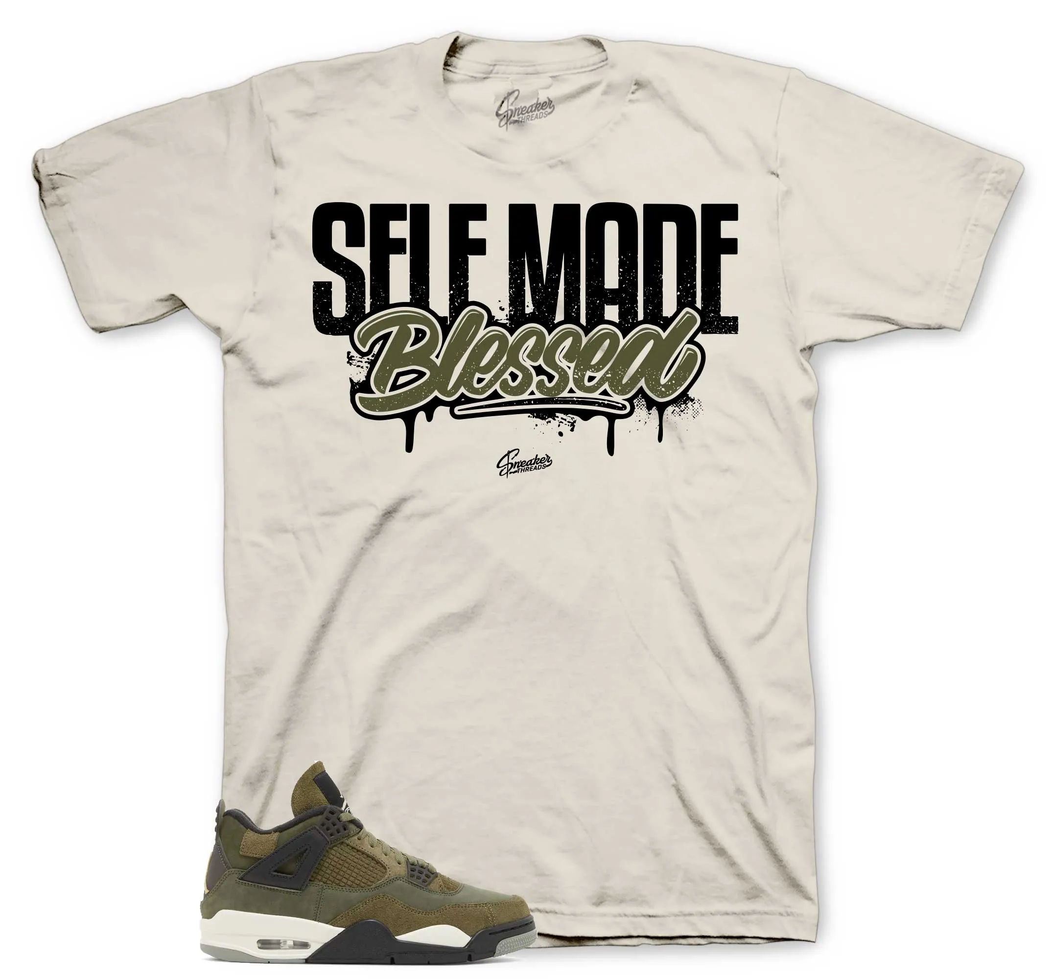 Retro 4 Craft Olive Self Made Shirt