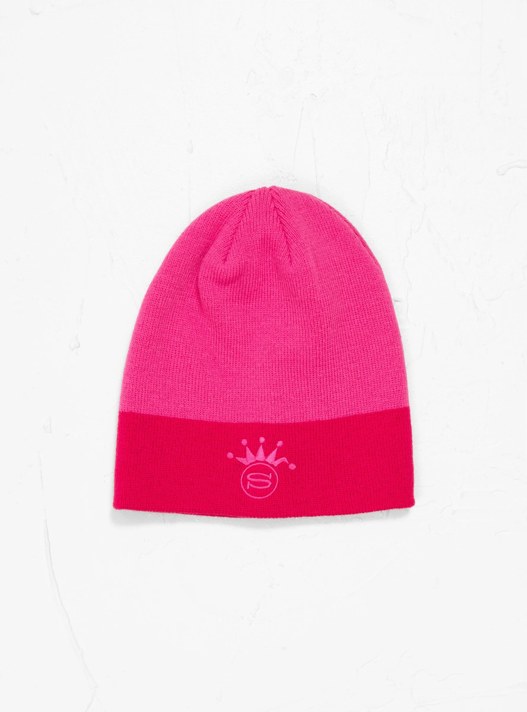 S Crown Jaquard Skullcap Pink