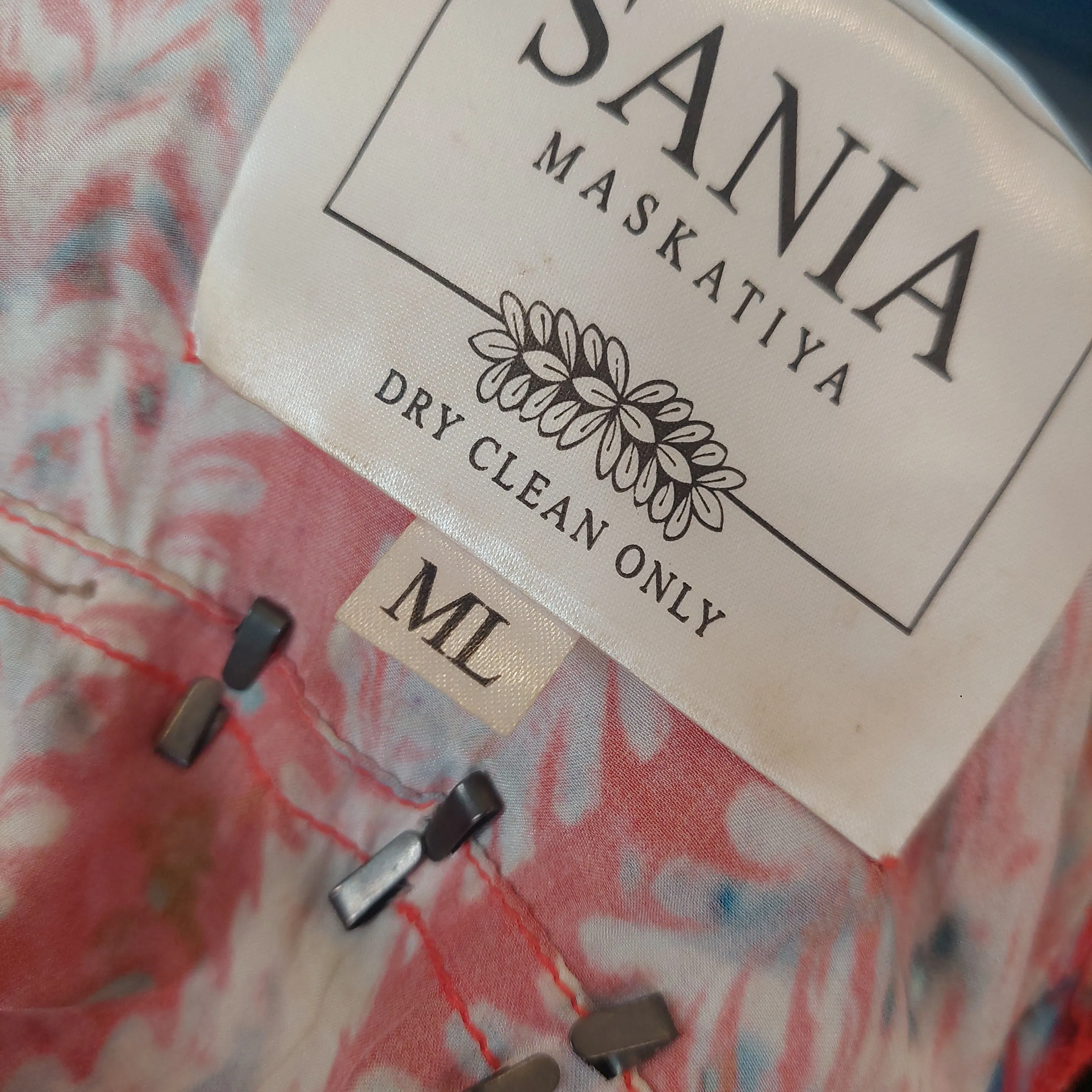 Sania Maskatiya Multicoloured Digital Printed Silk Dress | Gently Used |