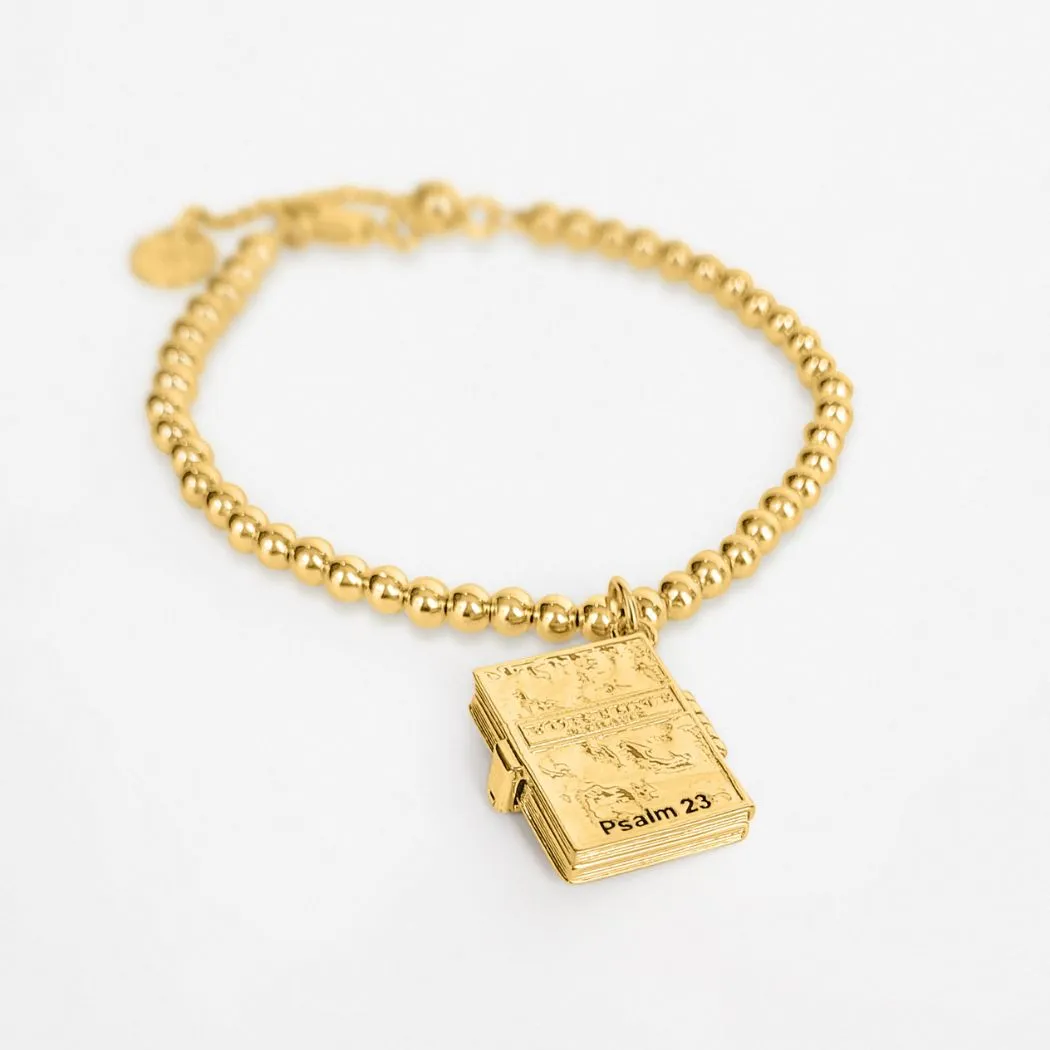 Secret Scriptures Bracelet: Peace - Gold