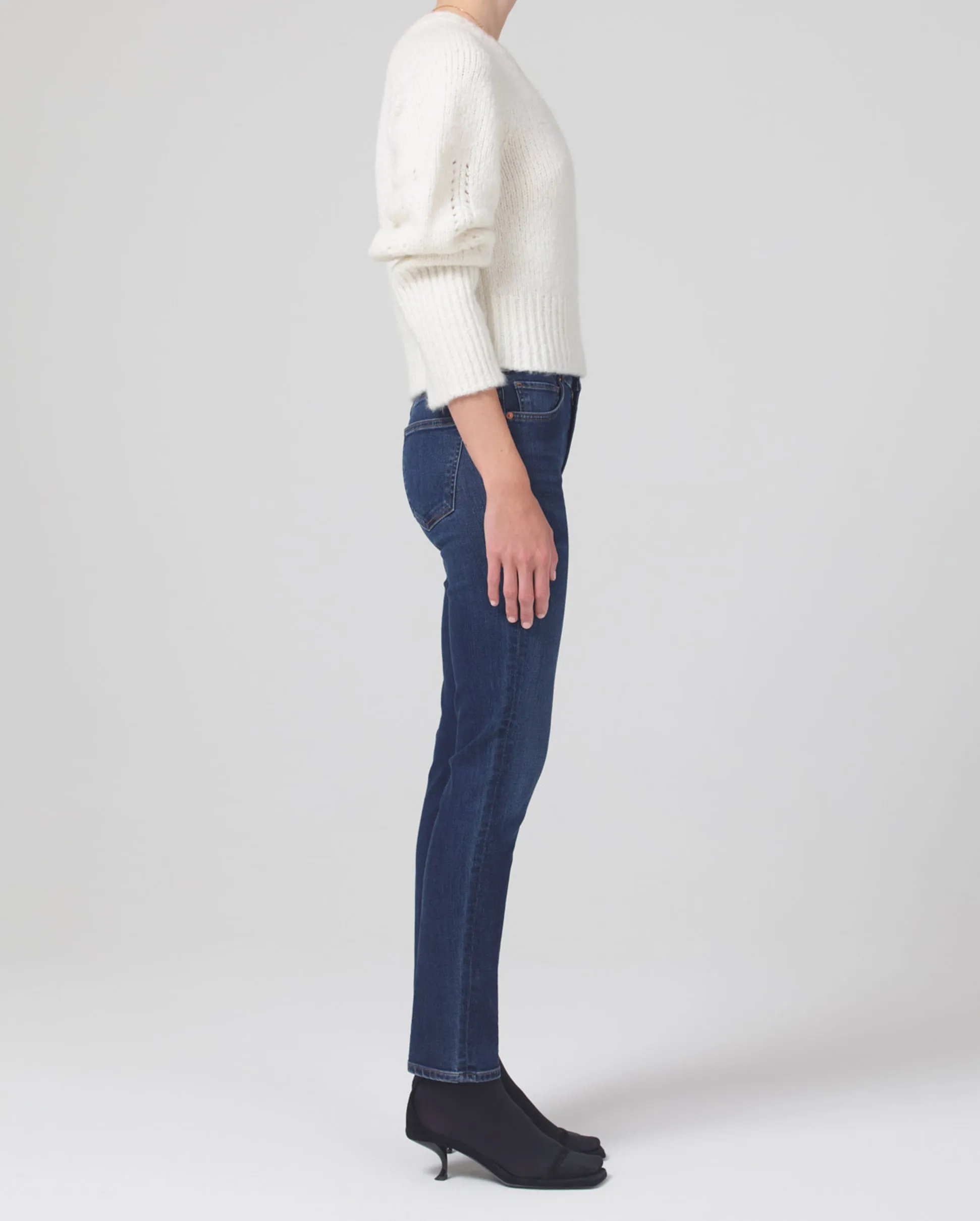 SKYLA MID RISE SLIM STRAIGHT / EVERMORE