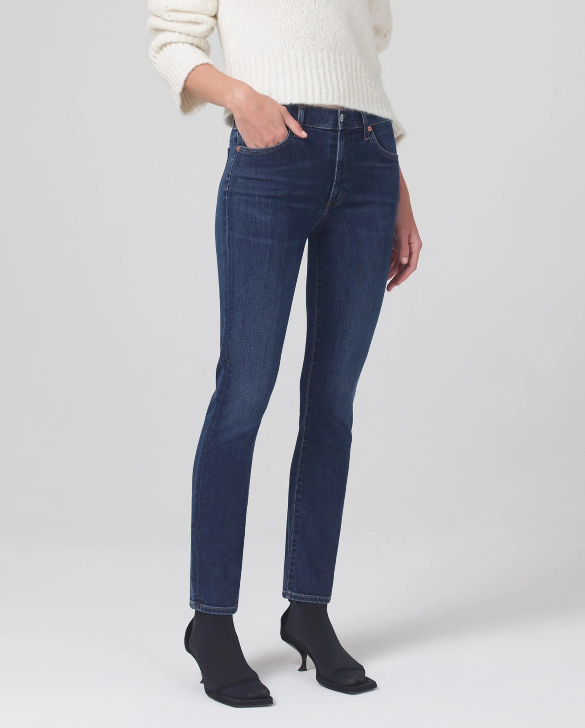 SKYLA MID RISE SLIM STRAIGHT / EVERMORE