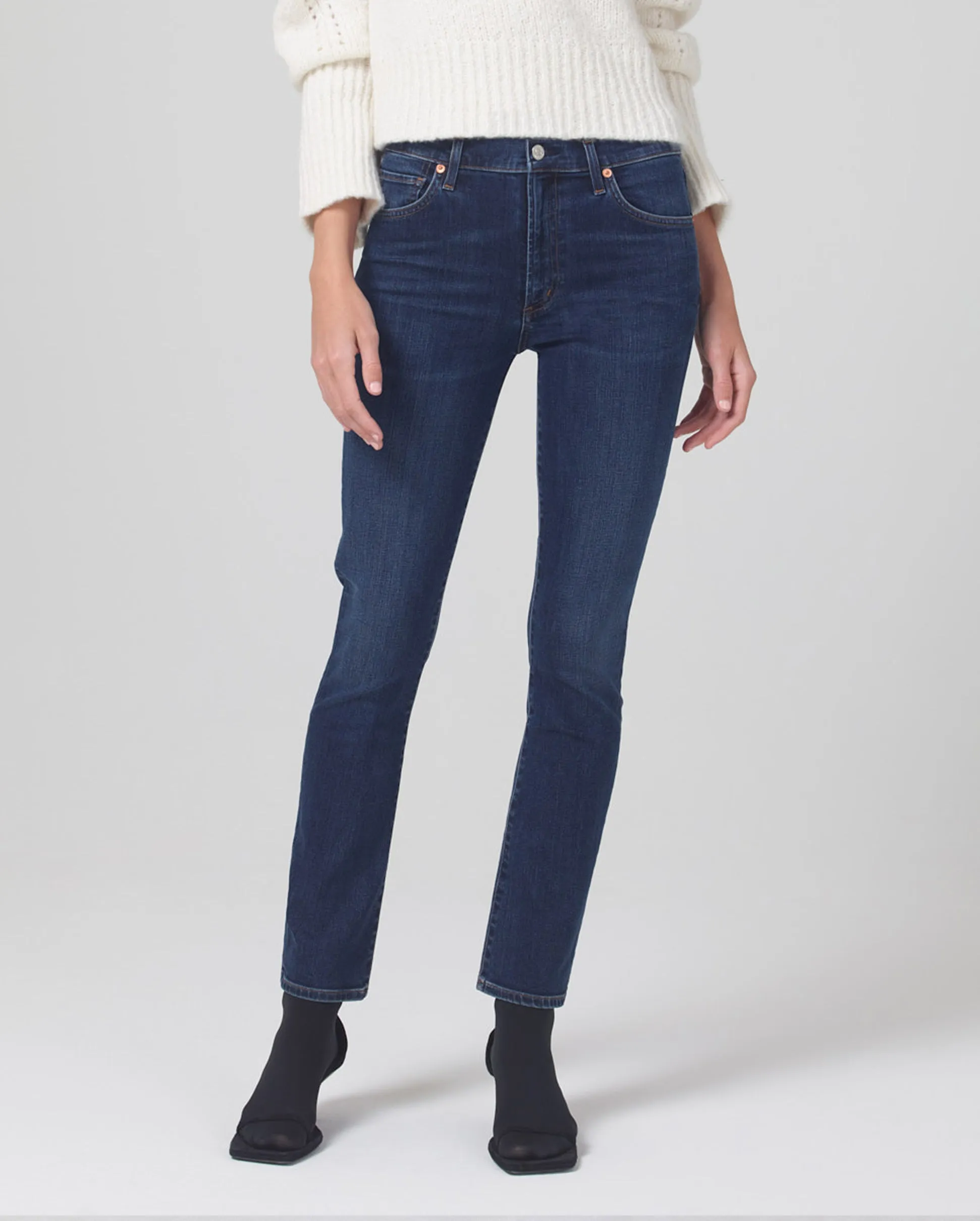 SKYLA MID RISE SLIM STRAIGHT / EVERMORE