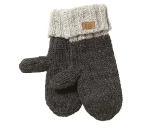 Thick Wool Mittens, Charcoal mittens, Texting mittens, gray hand knit mitts, gloves, Fleece Lined,