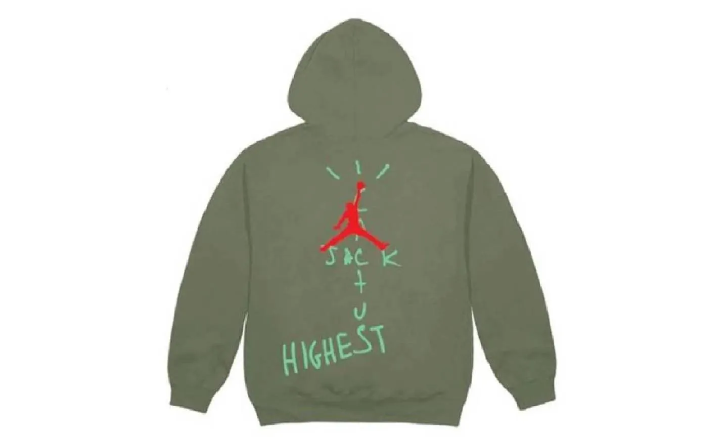 Travis Scott Jordan Cactus Jack Highest Hoodie Olive