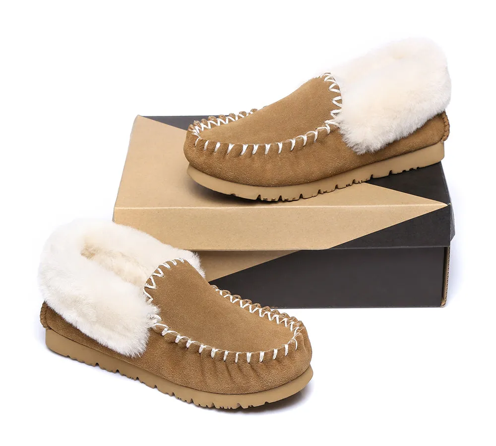 UGG AUSTRALIAN SHEPHERD Ankle Sheepskin Slippers Mens Popo Moccasins Big Size