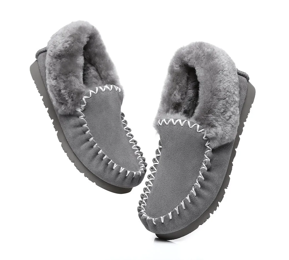 UGG AUSTRALIAN SHEPHERD Ankle Sheepskin Slippers Mens Popo Moccasins Big Size