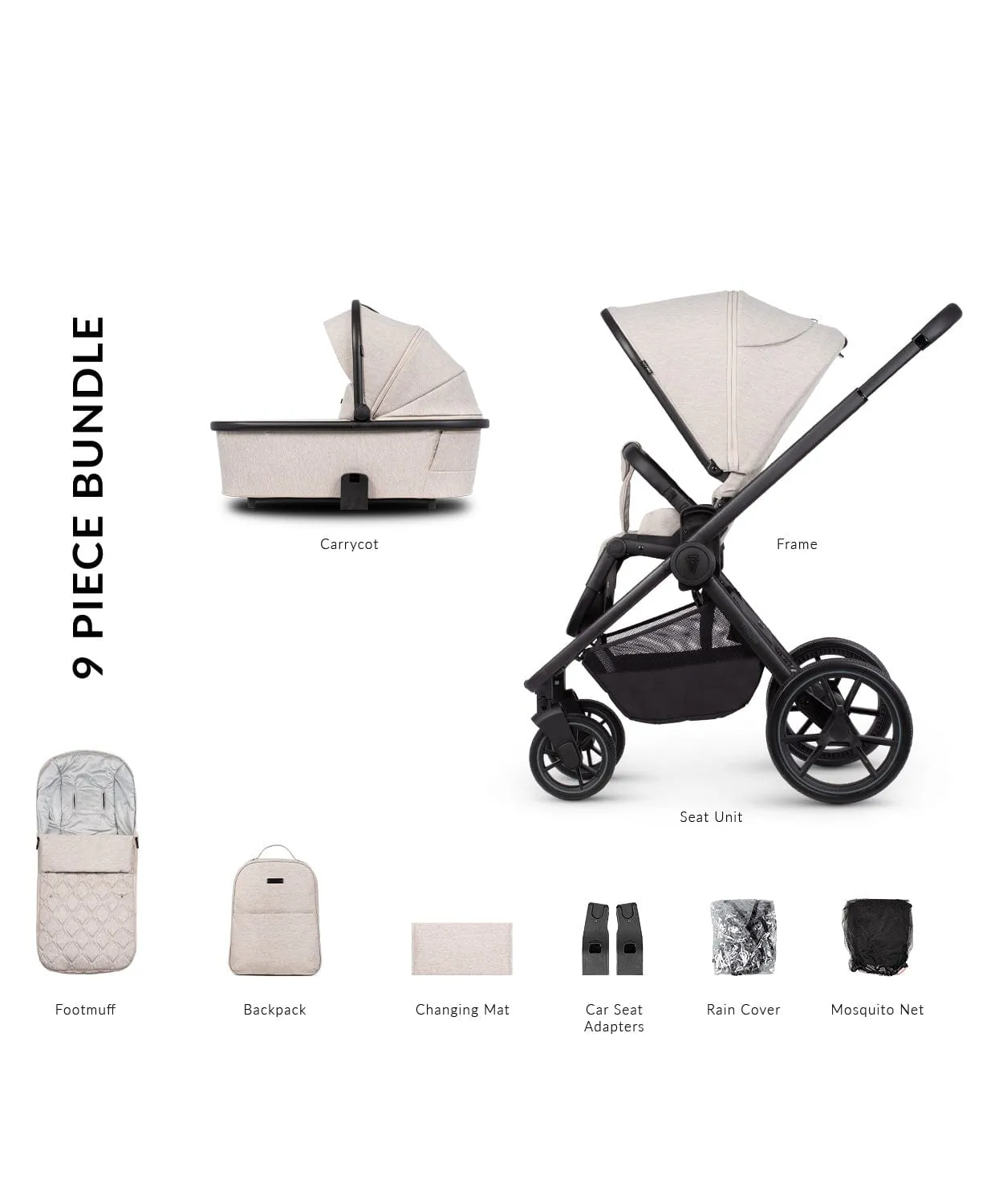 Venicci Tinum Edge 2in1 Pram - Dust