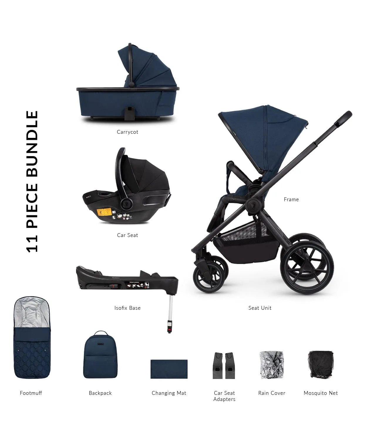 Venicci Tinum Edge 4in1 Travel System - Ocean