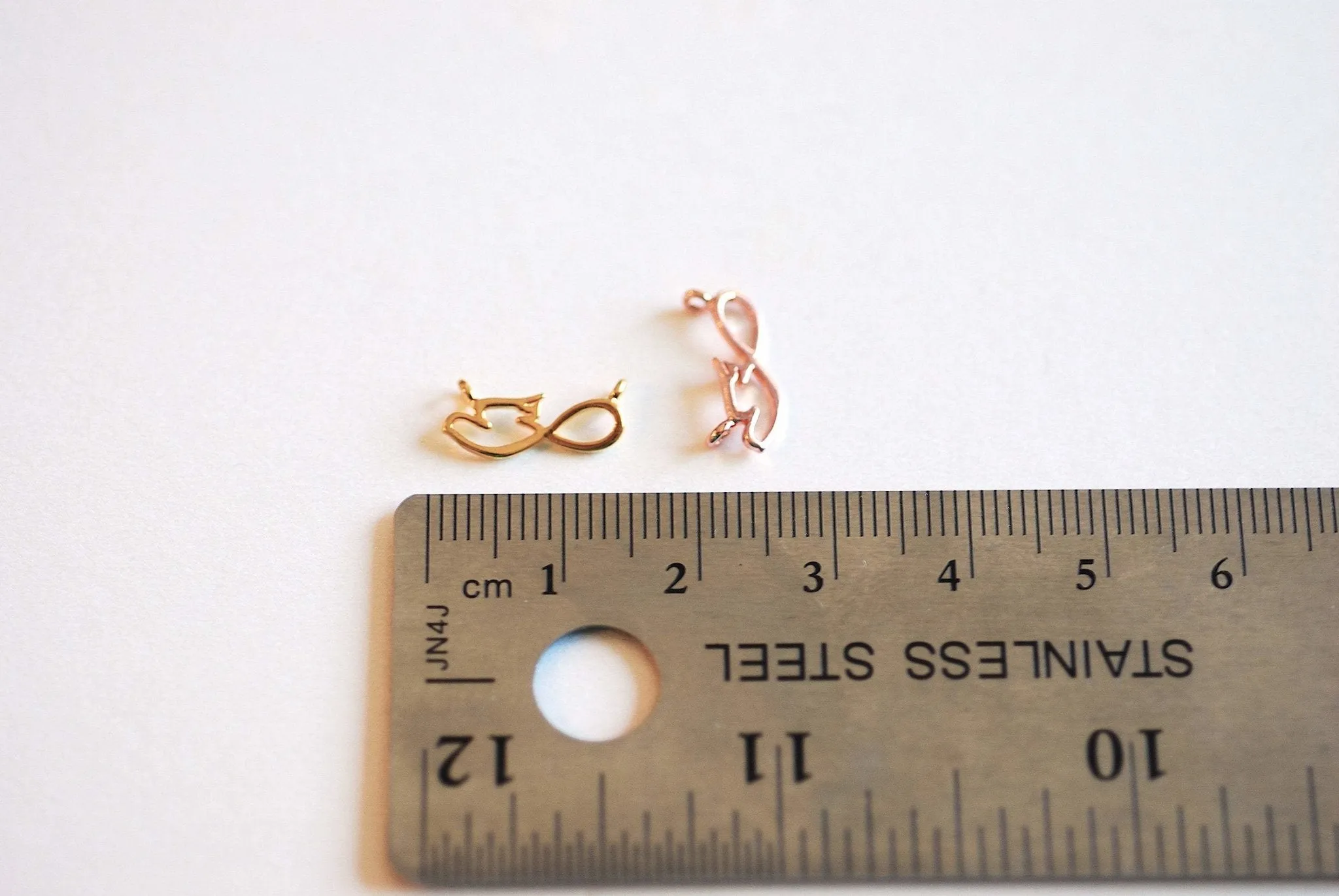 Wholesale Infinity Dove Connector Charm- Vermeil Gold, Rose Gold or Sterling Silver, Christian Dove Charm, Eternity, Love knot, Infinity, Link, 429