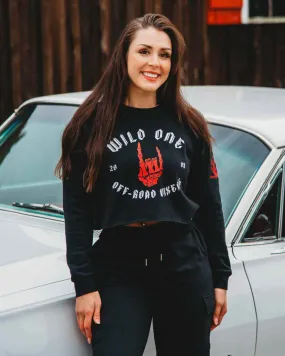 Wild One Cropped Crew Sweatshirt