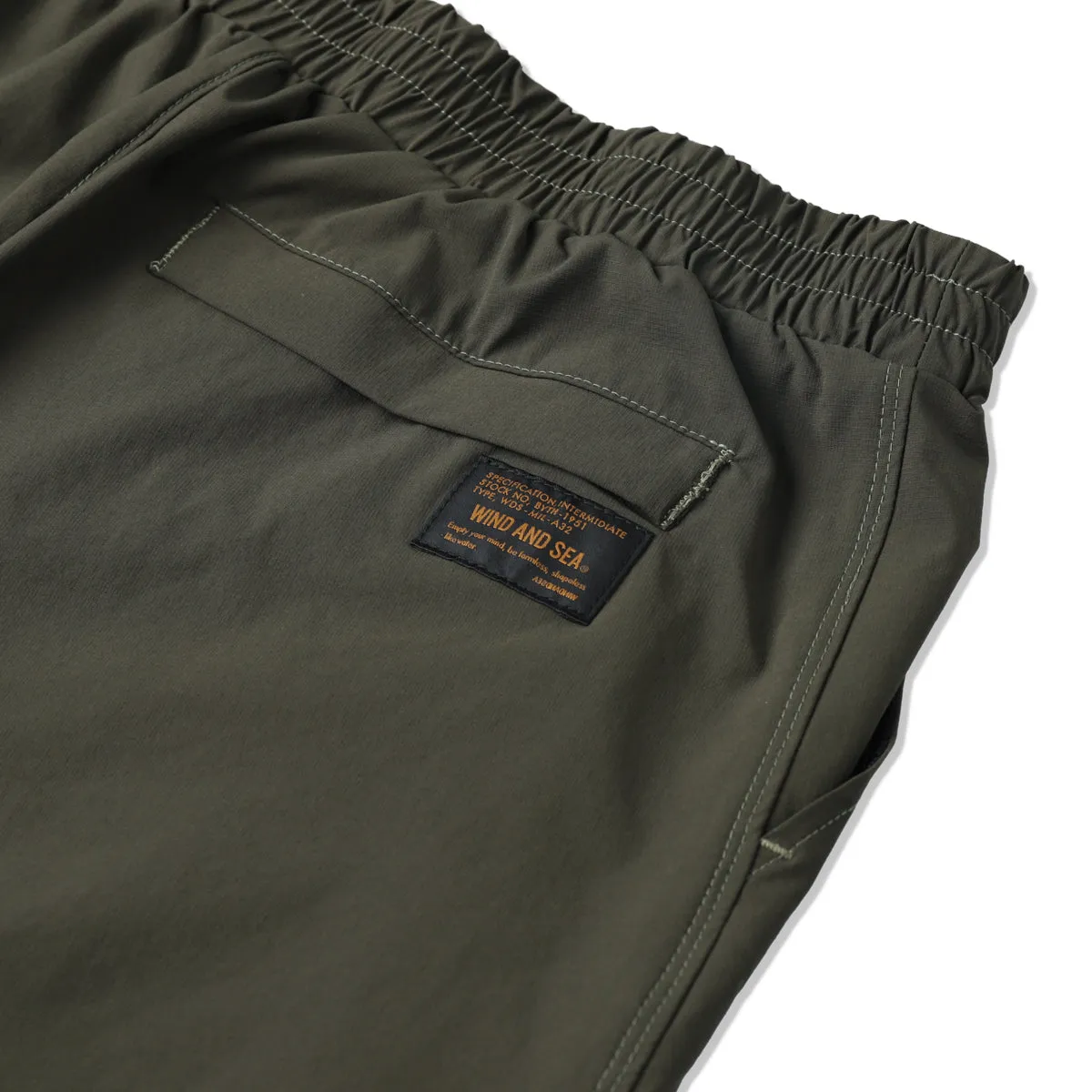 WIND AND SEA MILITARY SURPLUS SHORT PANTS-OLIVE