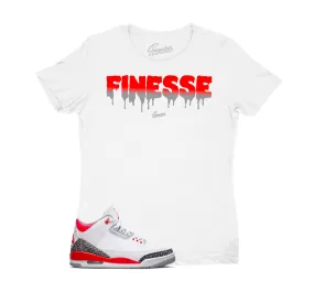 Womens - Fire Red 3  Finesse Shirt