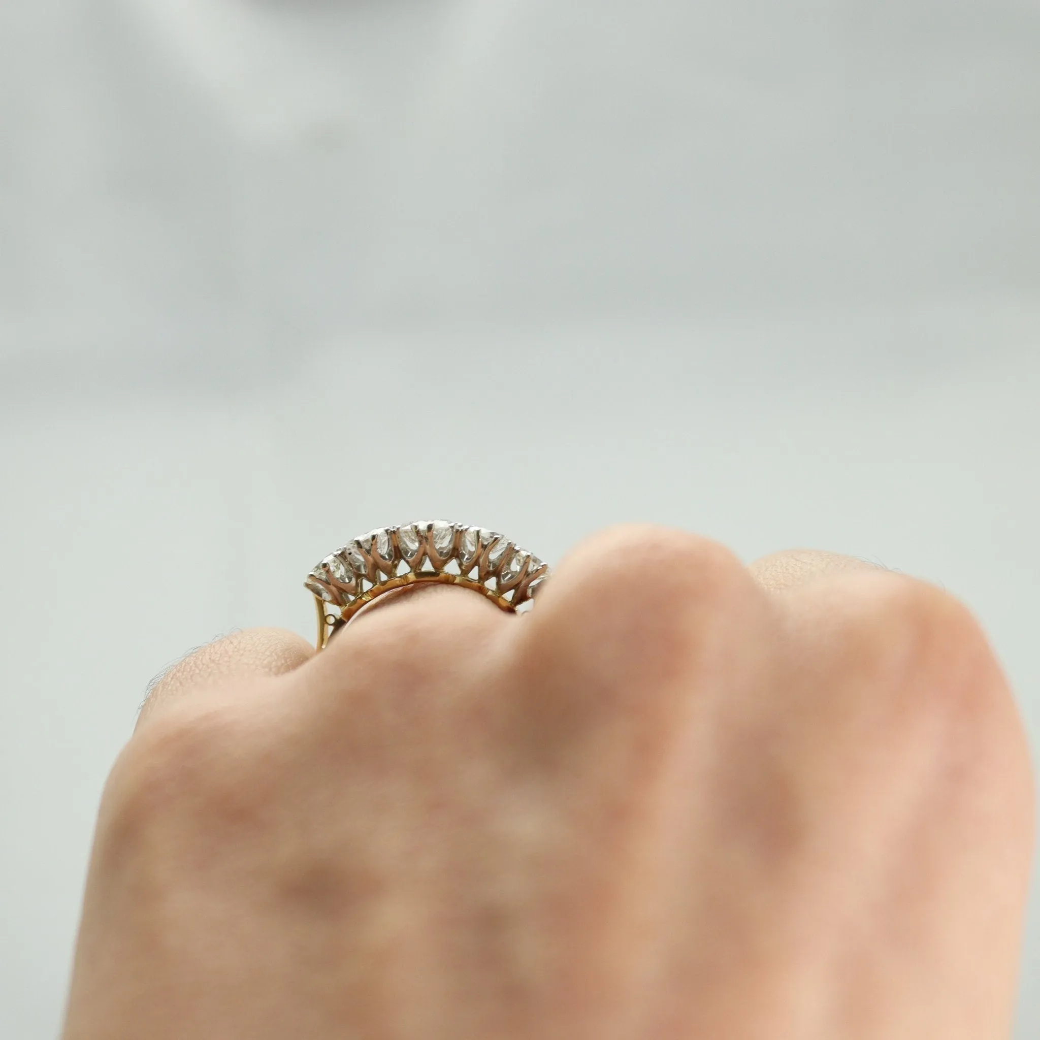 Yellow Gold Five Stone Diamond Ring