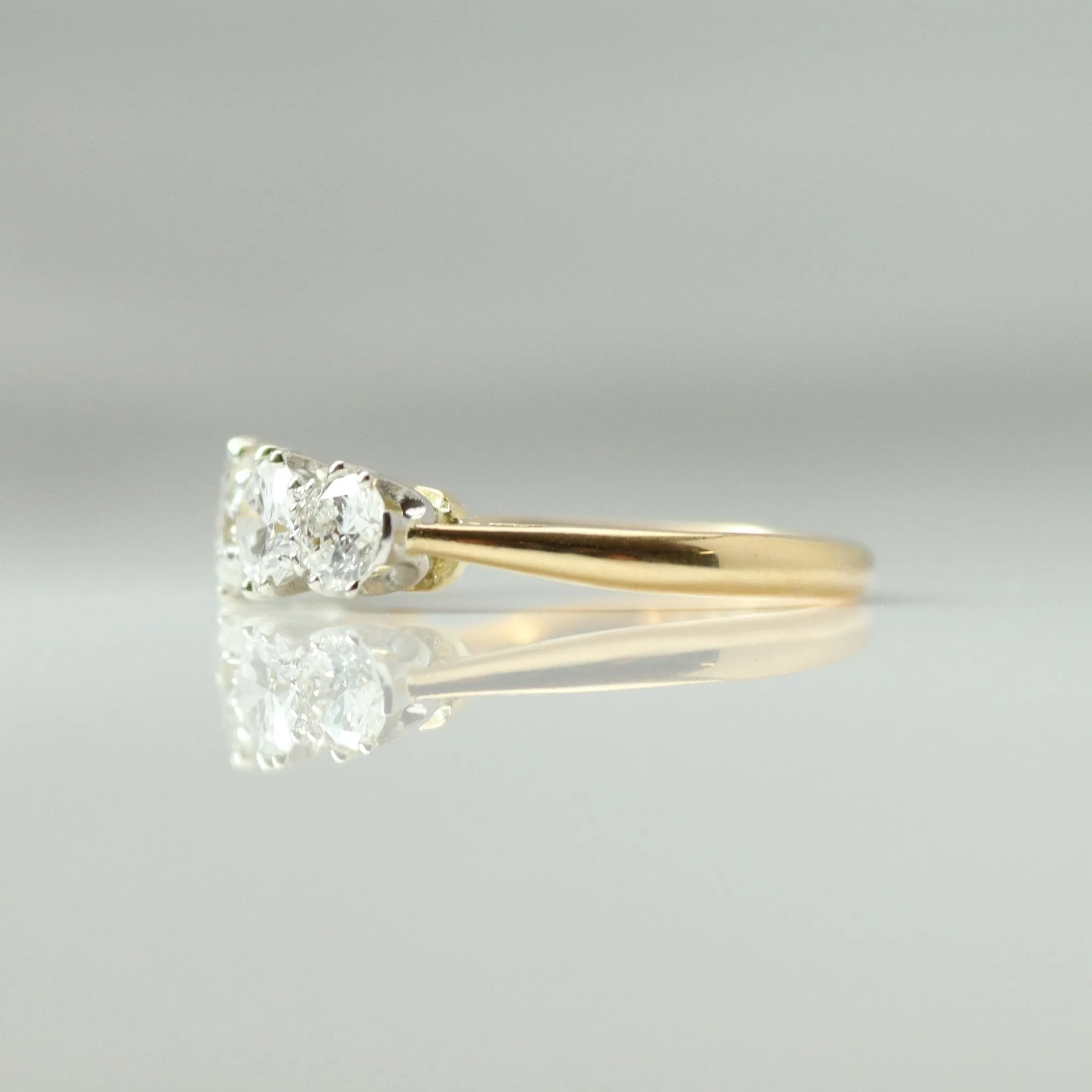 Yellow Gold Five Stone Diamond Ring