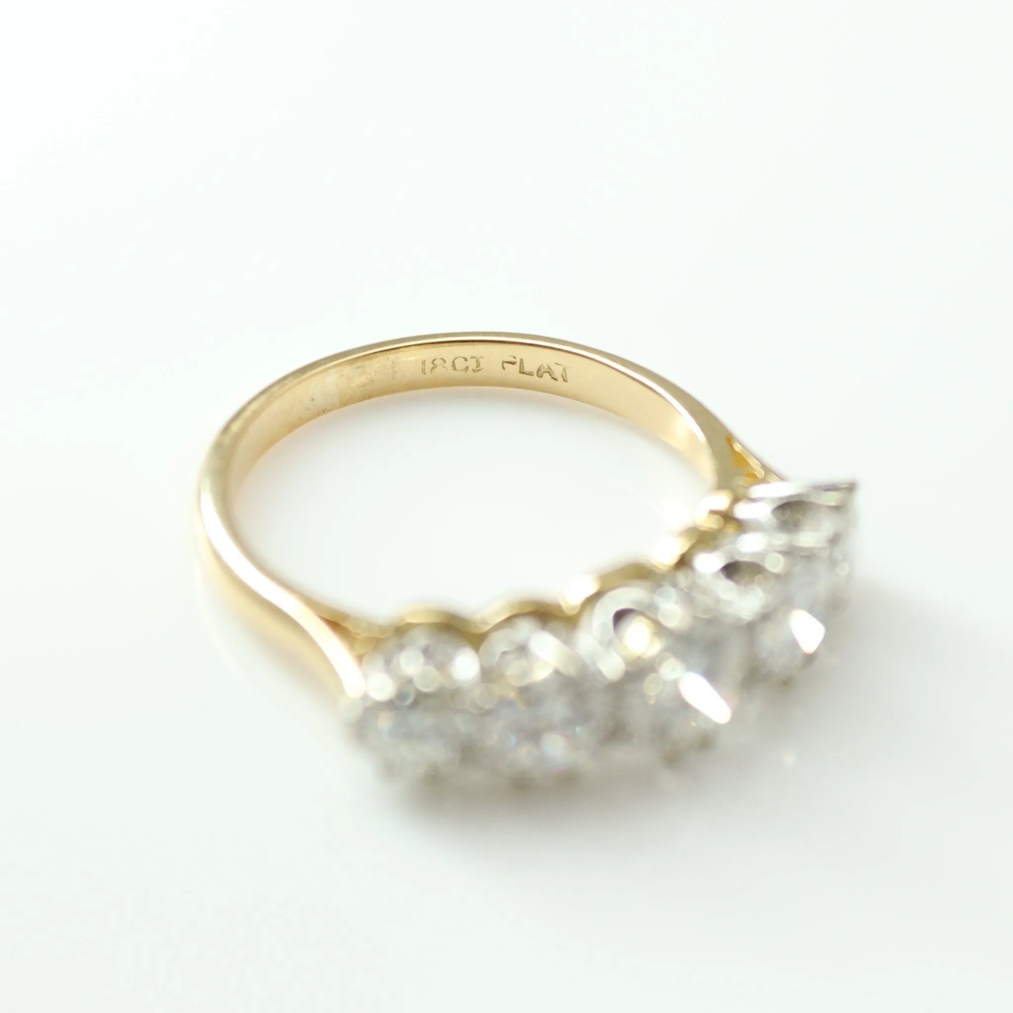 Yellow Gold Five Stone Diamond Ring