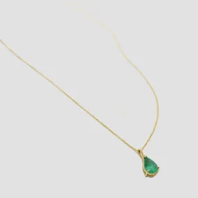 Yi Collection 18k Gold Emerald Dewdrop Necklace